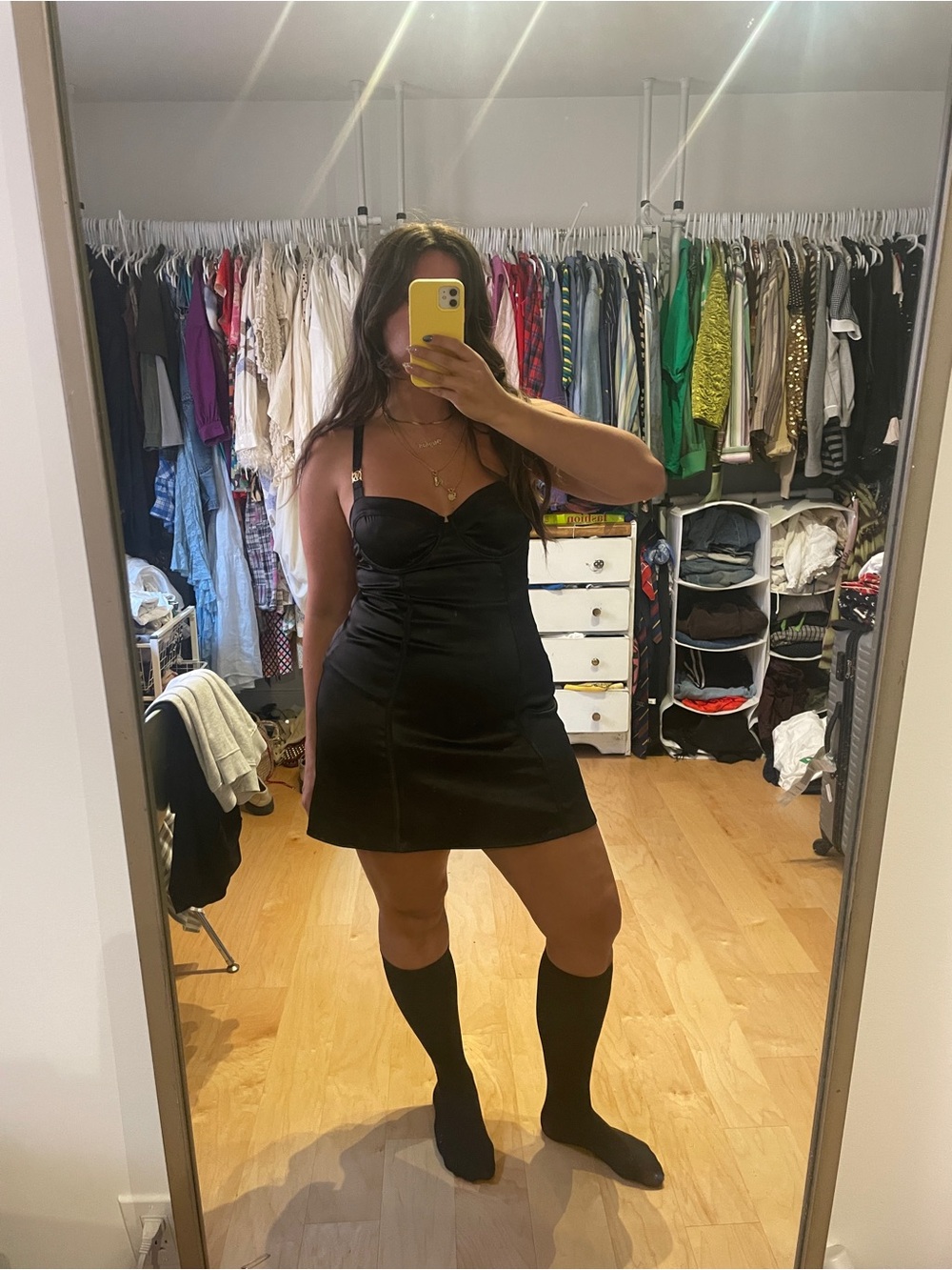 Victoria's Secret Black Mini Dress with Adjustable Straps